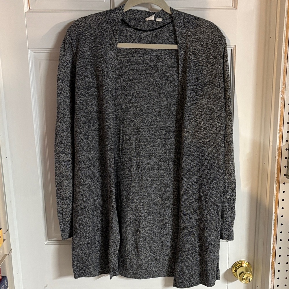 GAP Charcoal Open-Front Cardigan